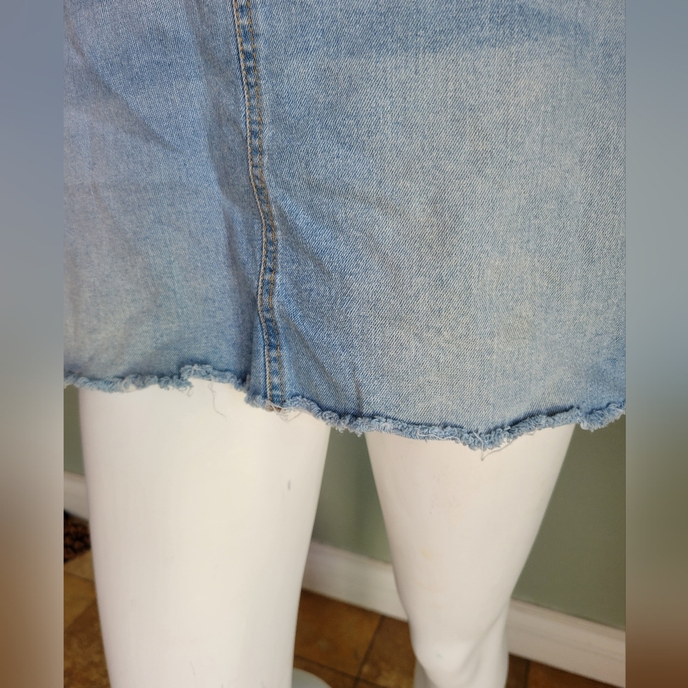 Denim Blue Women's Overall Dress - Picture 4 of 7